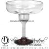 Copa Margarita Vaso pie de color Amatista, Artesanías de Vidrio Soplado, Fabrica de Vidrio - Blown Glass Factory Store Handmade