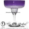 Copa Margarita Vaso desvanecido de Color Morado, Purple, Artesanías de Vidrio Soplado, Fabrica de Vidrio - Blown Glass Factory Store Tequila Shot Drunk Handmade