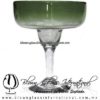 Copa Margarita Vaso desvanecido de Color Verde Olivo, Olive Green, Artesanías de Vidrio Soplado, Fabrica de Vidrio - Blown Glass Factory Store Tequila Shot Drunk Handmade