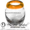 Tequilero Shot Barril Borde de Color Naranja, Orange, Artesanías de Vidrio Soplado, Fabrica de Vidrio - Blown Glass Factory Store Tequila Shot Drunk Handmade