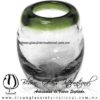 Tequilero Shot Barril Borde de Color Verde Olivo, Olive Green, Artesanías de Vidrio Soplado, Fabrica de Vidrio - Blown Glass Factory Store Tequila Shot Drunk Handmade