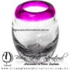 Tequilero Shot Barril Borde de Color Fucsia, Artesanías de Vidrio Soplado, Fabrica de Vidrio - Blown Glass Factory Store Tequila Shot Drunk Handmade