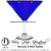 Copa Martini Sólido de Color Azul Cobalto, Cobalt Blue, Artesanías de Vidrio Soplado - Blown Glass Copa Martini Sólido de Color Azul Cobalto, Cobalt Blue, Artesanías de Vidrio Soplado - Blown Glass