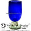 Copa Pingüino Tallo Bola Sólido de Color Azul Cobalto, Cobalt Blue, Artesanías de Vidrio Soplado - Blown Glass Copa Pingüino Tallo Bola Sólido de Color Azul Cobalto, Cobalt Blue, Artesanías de Vidrio Soplado - Blown Glass