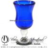 Copa Polka Sólido de Color Azul Cobalto, Cobalt Blue, Artesanías de Vidrio Soplado - Blown Glass