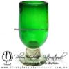 Copa Pingüino Tallo Bola Sólido de Color Verde Jade, Dark Green, Artesanías de Vidrio Soplado - Blown Glass Copa Pingüino Tallo Bola Sólido de Color Verde Jade, Dark Green, Artesanías de Vidrio Soplado - Blown Glass
