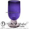 Copa Pingüino Tallo Bola Sólido de Color Morado, Purple, Artesanías de Vidrio Soplado - Blown Glass Copa Pingüino Tallo Bola Sólido de Color Morado, Purple, Artesanías de Vidrio Soplado - Blown Glass