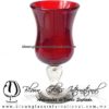 Copa Polka Sólido de Color Red, Rojo, Artesanías de Vidrio Soplado - Blown Glass