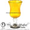 Copa Polka Sólido de Color Amarillo, Yellow, Artesanías de Vidrio Soplado - Blown Glass