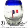 Tequilero barril con Bandera y Borde de color, Fábrica de Vidrio Soplado Artesanal, made in México - Blown Glass Factory Store Tonala, Handcraft, Handmade. Tequilero barril con Bandera y Borde de color, Fábrica de Vidrio Soplado Artesanal, made in México - Blown Glass Factory Store Tonala, Handcraft, Handmade.