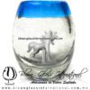 Tequilero barril con caballo y Borde de color, Fábrica de Vidrio Soplado Artesanal, made in México - Blown Glass Factory Store Tonala, Handcraft, Handmade. Tequilero barril con caballo y Borde de color, Fábrica de Vidrio Soplado Artesanal, made in México - Blown Glass Factory Store Tonala, Handcraft, Handmade.