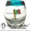 Tequilero barril con Bandera y Borde de color, Fábrica de Vidrio Soplado Artesanal, made in México - Blown Glass Factory Store Tonala, Handcraft, Handmade. Tequilero barril con Bandera y Borde de color, Fábrica de Vidrio Soplado Artesanal, made in México - Blown Glass Factory Store Tonala, Handcraft, Handmade.