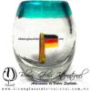 Tequilero barril con Bandera y Borde de color, Fábrica de Vidrio Soplado Artesanal, made in México - Blown Glass Factory Store Tonala, Handcraft, Handmade. Tequilero barril con Bandera y Borde de color, Fábrica de Vidrio Soplado Artesanal, made in México - Blown Glass Factory Store Tonala, Handcraft, Handmade.