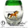 Tequilero barril con caballo y Borde de color, Fábrica de Vidrio Soplado Artesanal, made in México - Blown Glass Factory Store Tonala, Handcraft, Handmade. Tequilero barril con caballo y Borde de color, Fábrica de Vidrio Soplado Artesanal, made in México - Blown Glass Factory Store Tonala, Handcraft, Handmade.
