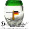 Tequilero barril con Bandera y Borde de color, Fábrica de Vidrio Soplado Artesanal, made in México - Blown Glass Factory Store Tonala, Handcraft, Handmade. Tequilero barril con Bandera y Borde de color, Fábrica de Vidrio Soplado Artesanal, made in México - Blown Glass Factory Store Tonala, Handcraft, Handmade.