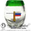 Tequilero barril con Bandera y Borde de color, Fábrica de Vidrio Soplado Artesanal, made in México - Blown Glass Factory Store Tonala, Handcraft, Handmade. Tequilero barril con Bandera y Borde de color, Fábrica de Vidrio Soplado Artesanal, made in México - Blown Glass Factory Store Tonala, Handcraft, Handmade.