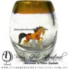 Tequilero barril con caballo y Borde de color, Fábrica de Vidrio Soplado Artesanal, made in México - Blown Glass Factory Store Tonala, Handcraft, Handmade. Tequilero barril con caballo y Borde de color, Fábrica de Vidrio Soplado Artesanal, made in México - Blown Glass Factory Store Tonala, Handcraft, Handmade.