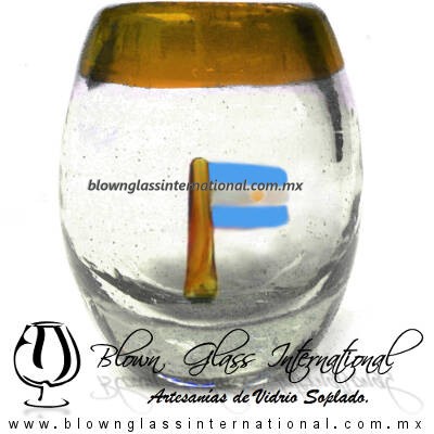 Tequilero barril con Bandera y Borde de color, Fábrica de Vidrio Soplado Artesanal, made in México - Blown Glass Factory Store Tonala, Handcraft, Handmade. Tequilero barril con Bandera y Borde de color, Fábrica de Vidrio Soplado Artesanal, made in México - Blown Glass Factory Store Tonala, Handcraft, Handmade.