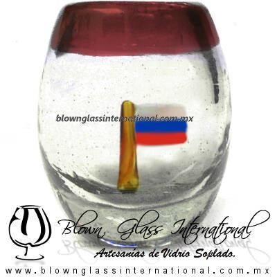 Tequilero barril con Bandera y Borde de color, Fábrica de Vidrio Soplado Artesanal, made in México - Blown Glass Factory Store Tonala, Handcraft, Handmade. Tequilero barril con Bandera y Borde de color, Fábrica de Vidrio Soplado Artesanal, made in México - Blown Glass Factory Store Tonala, Handcraft, Handmade.