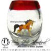 Tequilero barril con caballo y Borde de color, Fábrica de Vidrio Soplado Artesanal, made in México - Blown Glass Factory Store Tonala, Handcraft, Handmade. Tequilero barril con caballo y Borde de color, Fábrica de Vidrio Soplado Artesanal, made in México - Blown Glass Factory Store Tonala, Handcraft, Handmade.