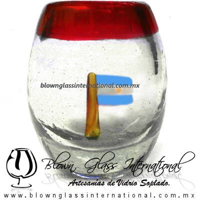 Tequilero barril con Bandera y Borde de color, Fábrica de Vidrio Soplado Artesanal, made in México - Blown Glass Factory Store Tonala, Handcraft, Handmade. Tequilero barril con Bandera y Borde de color, Fábrica de Vidrio Soplado Artesanal, made in México - Blown Glass Factory Store Tonala, Handcraft, Handmade.