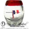 Tequilero barril con Bandera y Borde de color, Fábrica de Vidrio Soplado Artesanal, made in México - Blown Glass Factory Store Tonala, Handcraft, Handmade. Tequilero barril con Bandera y Borde de color, Fábrica de Vidrio Soplado Artesanal, made in México - Blown Glass Factory Store Tonala, Handcraft, Handmade.