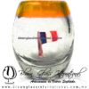 Tequilero barril con Bandera y Borde de color, Fábrica de Vidrio Soplado Artesanal, made in México - Blown Glass Factory Store Tonala, Handcraft, Handmade. Tequilero barril con Bandera y Borde de color, Fábrica de Vidrio Soplado Artesanal, made in México - Blown Glass Factory Store Tonala, Handcraft, Handmade.