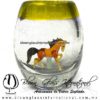 Tequilero barril con caballo y Borde de color, Fábrica de Vidrio Soplado Artesanal, made in México - Blown Glass Factory Store Tonala, Handcraft, Handmade. Tequilero barril con caballo y Borde de color, Fábrica de Vidrio Soplado Artesanal, made in México - Blown Glass Factory Store Tonala, Handcraft, Handmade.