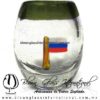 Tequilero barril con Bandera y Borde de color, Fábrica de Vidrio Soplado Artesanal, made in México - Blown Glass Factory Store Tonala, Handcraft, Handmade. Tequilero barril con Bandera y Borde de color, Fábrica de Vidrio Soplado Artesanal, made in México - Blown Glass Factory Store Tonala, Handcraft, Handmade.
