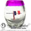 Tequilero barril con Bandera y Borde de color, Fábrica de Vidrio Soplado Artesanal, made in México - Blown Glass Factory Store Tonala, Handcraft, Handmade. Tequilero barril con Bandera y Borde de color, Fábrica de Vidrio Soplado Artesanal, made in México - Blown Glass Factory Store Tonala, Handcraft, Handmade.