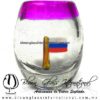 Tequilero barril con Bandera y Borde de color, Fábrica de Vidrio Soplado Artesanal, made in México - Blown Glass Factory Store Tonala, Handcraft, Handmade. Tequilero barril con Bandera y Borde de color, Fábrica de Vidrio Soplado Artesanal, made in México - Blown Glass Factory Store Tonala, Handcraft, Handmade.