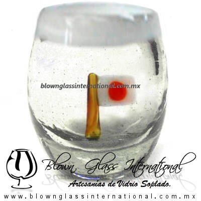 Tequilero barril con Bandera y Borde de color, Fábrica de Vidrio Soplado Artesanal, made in México - Blown Glass Factory Store Tonala, Handcraft, Handmade. Tequilero barril con Bandera y Borde de color, Fábrica de Vidrio Soplado Artesanal, made in México - Blown Glass Factory Store Tonala, Handcraft, Handmade.