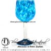 Copa Vino Pintas y Pie de Color Azul Aguamarina, Fábrica de Vidrio Soplado Artesanal, made in México - Blown Glass Factory Store Tonala, Handcraft, Handmade. Copa Vino Pintas y Pie de Color Azul Aguamarina, Fábrica de Vidrio Soplado Artesanal, made in México - Blown Glass Factory Store Tonala, Handcraft, Handmade.