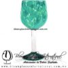 Copa Vino Pintas y Pie de Color Azul Turquesa, Teal, Fábrica de Vidrio Soplado Artesanal, made in México - Blown Glass Factory Store Tonala, Handcraft, Handmade. Copa Vino Pintas y Pie de Color Azul Turquesa, Teal, Fábrica de Vidrio Soplado Artesanal, made in México - Blown Glass Factory Store Tonala, Handcraft, Handmade.