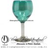 Copa Vino Lustre y Sólido de Color Azul Turquesa, Teal, Fábrica de Vidrio Soplado Artesanal, made in México - Blown Glass Factory Store Tonala, Handcraft, Handmade. Copa Vino Lustre y Sólido de Color Azul Turquesa, Teal, Fábrica de Vidrio Soplado Artesanal, made in México - Blown Glass Factory Store Tonala, Handcraft, Handmade.