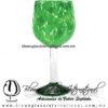 Copa Vino Pintas y Pie de Color Verde Jade, Fábrica de Vidrio Soplado Artesanal, made in México - Blown Glass Factory Store Tonala, Handcraft, Handmade. Copa Vino Pintas y Pie de Color Verde Jade, Fábrica de Vidrio Soplado Artesanal, made in México - Blown Glass Factory Store Tonala, Handcraft, Handmade.