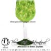 Copa Vino Pintas y Pie de Color Verde Lima, Fábrica de Vidrio Soplado Artesanal, made in México - Blown Glass Factory Store Tonala, Handcraft, Handmade. Copa Vino Pintas y Pie de Color Verde Lima, Fábrica de Vidrio Soplado Artesanal, made in México - Blown Glass Factory Store Tonala, Handcraft, Handmade.