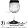 Copa Vino Granizado Natural Borde y Pie de Color Negro, Fábrica de Vidrio Soplado Artesanal, made in México - Blown Glass Factory Store Tonala, Handcraft, Handmade. Copa Vino Granizado Natural Borde y Pie de Color Negro, Fábrica de Vidrio Soplado Artesanal, made in México - Blown Glass Factory Store Tonala, Handcraft, Handmade.