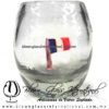Tequilero barril Cristal con Bandera, Fábrica de Vidrio Soplado Artesanal, made in México - Blown Glass Factory Store Tonala, Handcraft, Handmade.