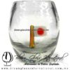 Tequilero barril Cristal con Bandera, Fábrica de Vidrio Soplado Artesanal, made in México - Blown Glass Factory Store Tonala, Handcraft, Handmade.