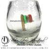 Tequilero barril Cristal con Bandera, Fábrica de Vidrio Soplado Artesanal, made in México - Blown Glass Factory Store Tonala, Handcraft, Handmade.