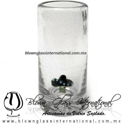 Tequilero Cilíndrico con Sombrero Charro, Fábrica de Vidrio Soplado Artesanal, made in México - Blown Glass Factory Store Tonala, Handcraft, Handmade. Tequilero Cilíndrico con Sombrero Charro, Fábrica de Vidrio Soplado Artesanal, made in México - Blown Glass Factory Store Tonala, Handcraft, Handmade.
