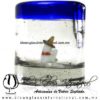 Tequilero Cilíndrico Cristal con Rancherito y Borde de Color Azul Cobalto. Fábrica de Vidrio Soplado Artesanal, made in México - Blown Glass Factory Store Tonala, Handcraft, Handmade. Tequilero Cilíndrico Cristal con Rancherito y Borde de Color Azul Cobalto. Fábrica de Vidrio Soplado Artesanal, made in México - Blown Glass Factory Store Tonala, Handcraft, Handmade.