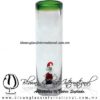 Tequilero Cilíndrico Cristal con Santa Claus y Borde de Color Verde jade. Fábrica de Vidrio Soplado Artesanal, made in México - Blown Glass Factory Store Tonala, Handcraft, Handmade. Tequilero Cilíndrico Cristal con Santa Claus y Borde de Color Verde jade. Fábrica de Vidrio Soplado Artesanal, made in México - Blown Glass Factory Store Tonala, Handcraft, Handmade.