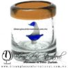 Tequilero Cilíndrico con Barco Velero y Borde de Color Ámbar, Fábrica de Vidrio Soplado Artesanal, made in México - Blown Glass Factory Store Tonala, Handcraft, Handmade. Tequilero Cilíndrico con Barco Velero y Borde de Color Ámbar, Fábrica de Vidrio Soplado Artesanal, made in México - Blown Glass Factory Store Tonala, Handcraft, Handmade.
