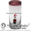 Tequilero Cilíndrico Cristal con Santa Claus y Borde de Color Amatista. Fábrica de Vidrio Soplado Artesanal, made in México - Blown Glass Factory Store Tonala, Handcraft, Handmade. Tequilero Cilíndrico Cristal con Santa Claus y Borde de Color Amatista. Fábrica de Vidrio Soplado Artesanal, made in México - Blown Glass Factory Store Tonala, Handcraft, Handmade.