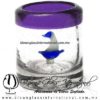 Tequilero Cilíndrico con Barco Velero y Borde de Color Morado, Fábrica de Vidrio Soplado Artesanal, made in México - Blown Glass Factory Store Tonala, Handcraft, Handmade. Tequilero Cilíndrico con Barco Velero y Borde de Color Morado, Fábrica de Vidrio Soplado Artesanal, made in México - Blown Glass Factory Store Tonala, Handcraft, Handmade.