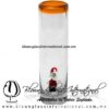 Tequilero Cilíndrico Cristal con Santa Claus y Borde de Color Naranja. Fábrica de Vidrio Soplado Artesanal, made in México - Blown Glass Factory Store Tonala, Handcraft, Handmade. Tequilero Cilíndrico Cristal con Santa Claus y Borde de Color Naranja. Fábrica de Vidrio Soplado Artesanal, made in México - Blown Glass Factory Store Tonala, Handcraft, Handmade.
