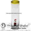Tequilero Cilíndrico Cristal con Santa Claus y Borde de Color Amarillo. Fábrica de Vidrio Soplado Artesanal, made in México - Blown Glass Factory Store Tonala, Handcraft, Handmade. Tequilero Cilíndrico Cristal con Santa Claus y Borde de Color Amarillo. Fábrica de Vidrio Soplado Artesanal, made in México - Blown Glass Factory Store Tonala, Handcraft, Handmade.
