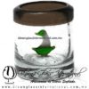 Tequilero Cilíndrico con Barco Velero y Borde de Color Chocolate, Fábrica de Vidrio Soplado Artesanal, made in México - Blown Glass Factory Store Tonala, Handcraft, Handmade. Tequilero Cilíndrico con Barco Velero y Borde de Color Chocolate, Fábrica de Vidrio Soplado Artesanal, made in México - Blown Glass Factory Store Tonala, Handcraft, Handmade.